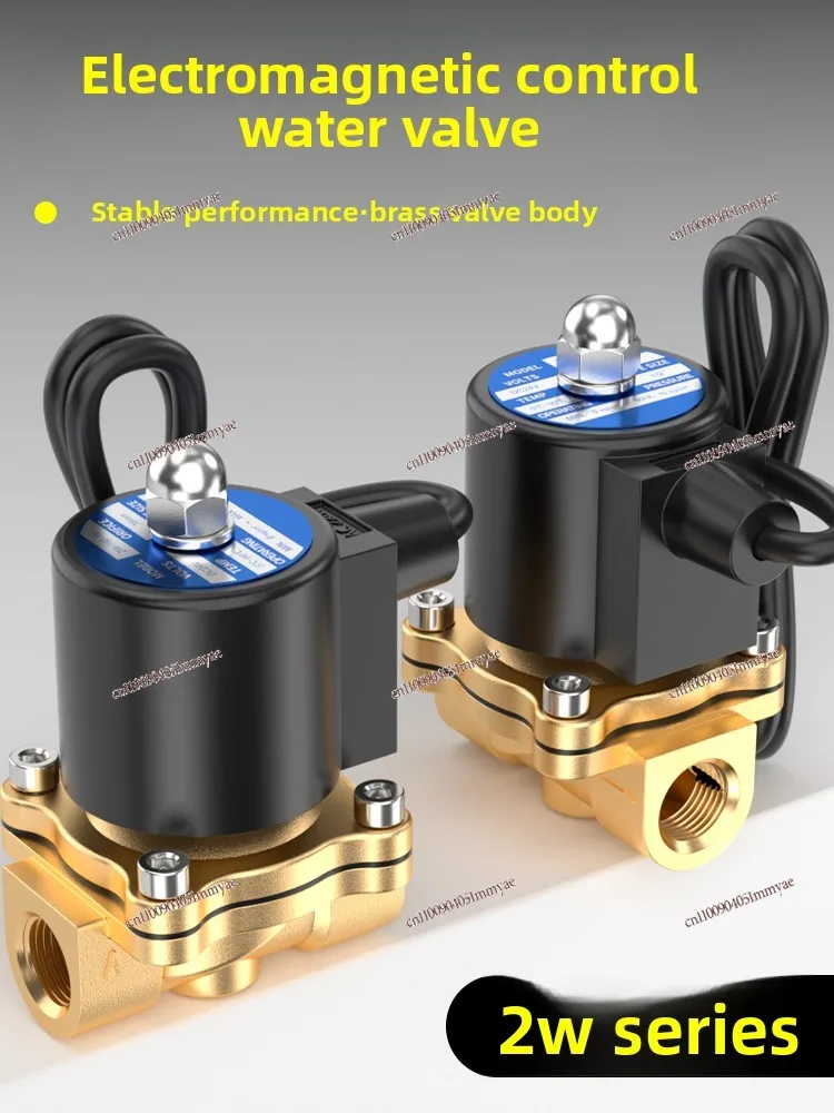 

Electromagnetic control water valve two-way normally closed high temperature resistant water vapor valve
