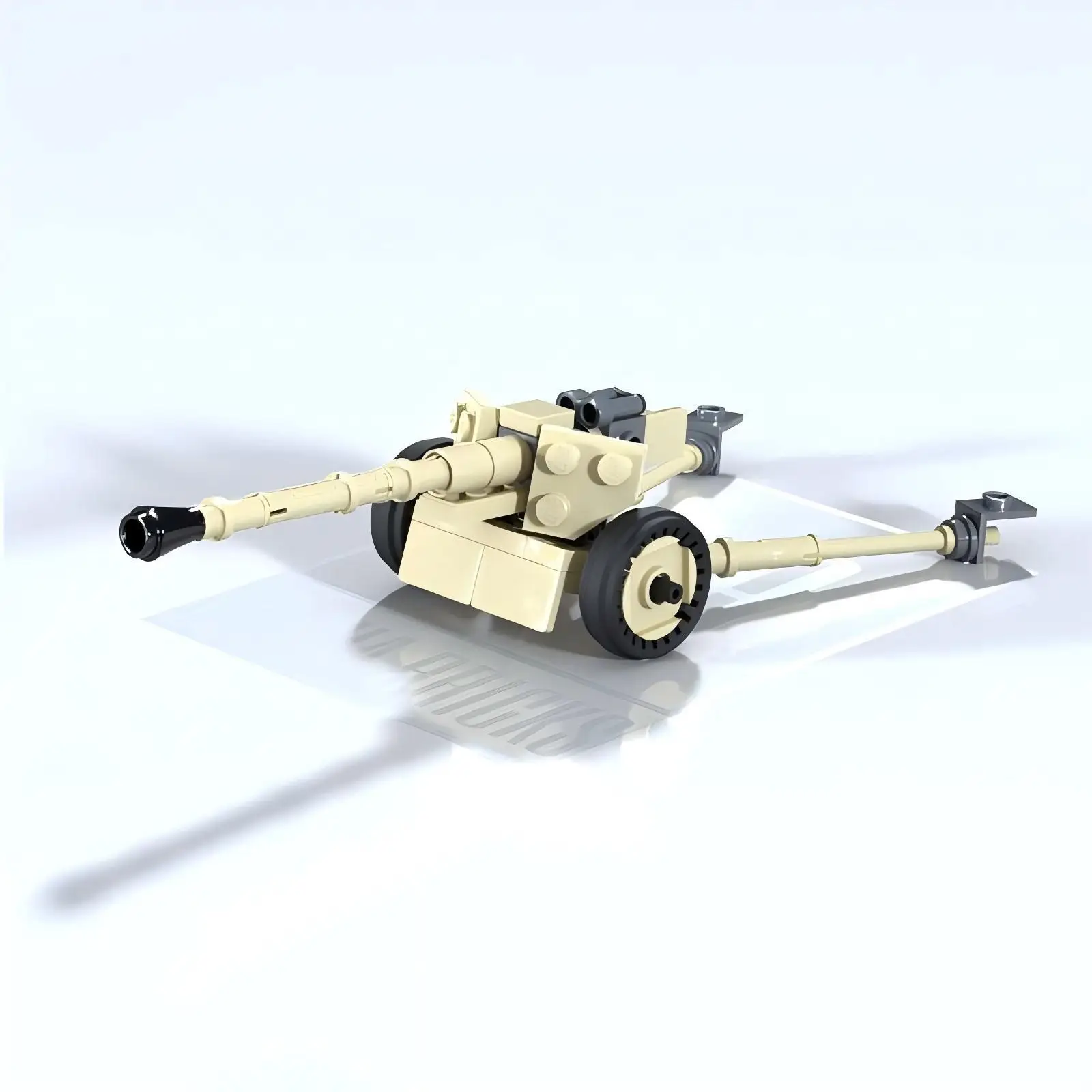 

MOC Building Blocks German WWII Pak 40 Anti-Tank Gun Assembled Small Particle Building Block Model Toy