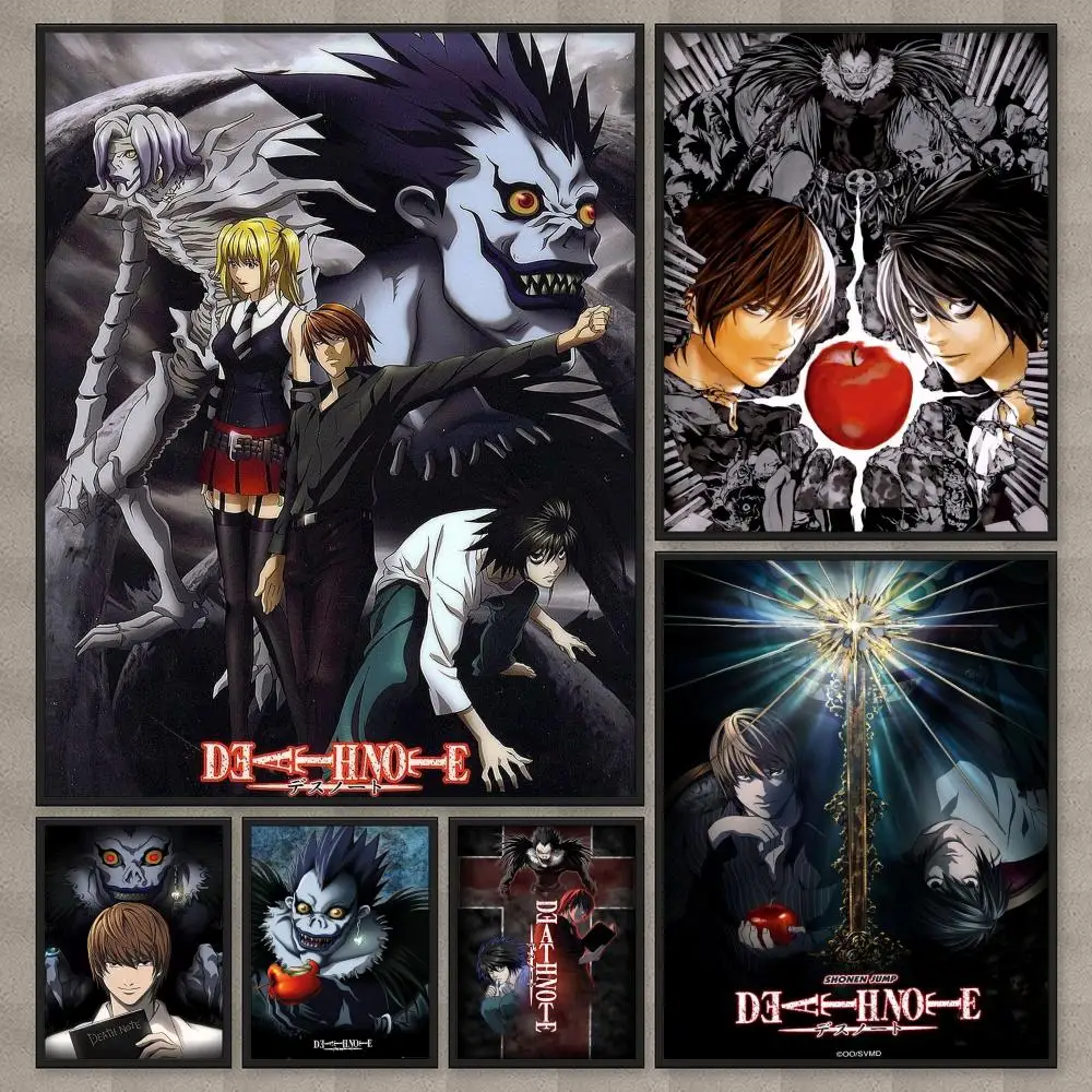 Anime D-Death Note Poster HD Room Decor Home Decoration Interior Wall Art Printing Waterproof Garage Party BedRoom Gift