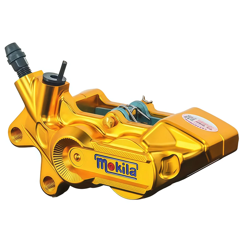 4 Piston Radial Mounting Brake Caliper Abalone Disc Brake Disc CNC Aluminum Alloy Accessories Modification Universal - Image 6