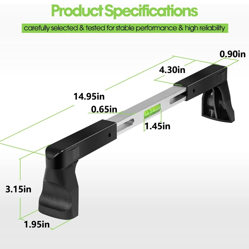 Herramienta de alineación de nivel de volante para vehículos de pasajeros, furgonetas y camiones con diámetro interno del volante 270 mm-340 mm