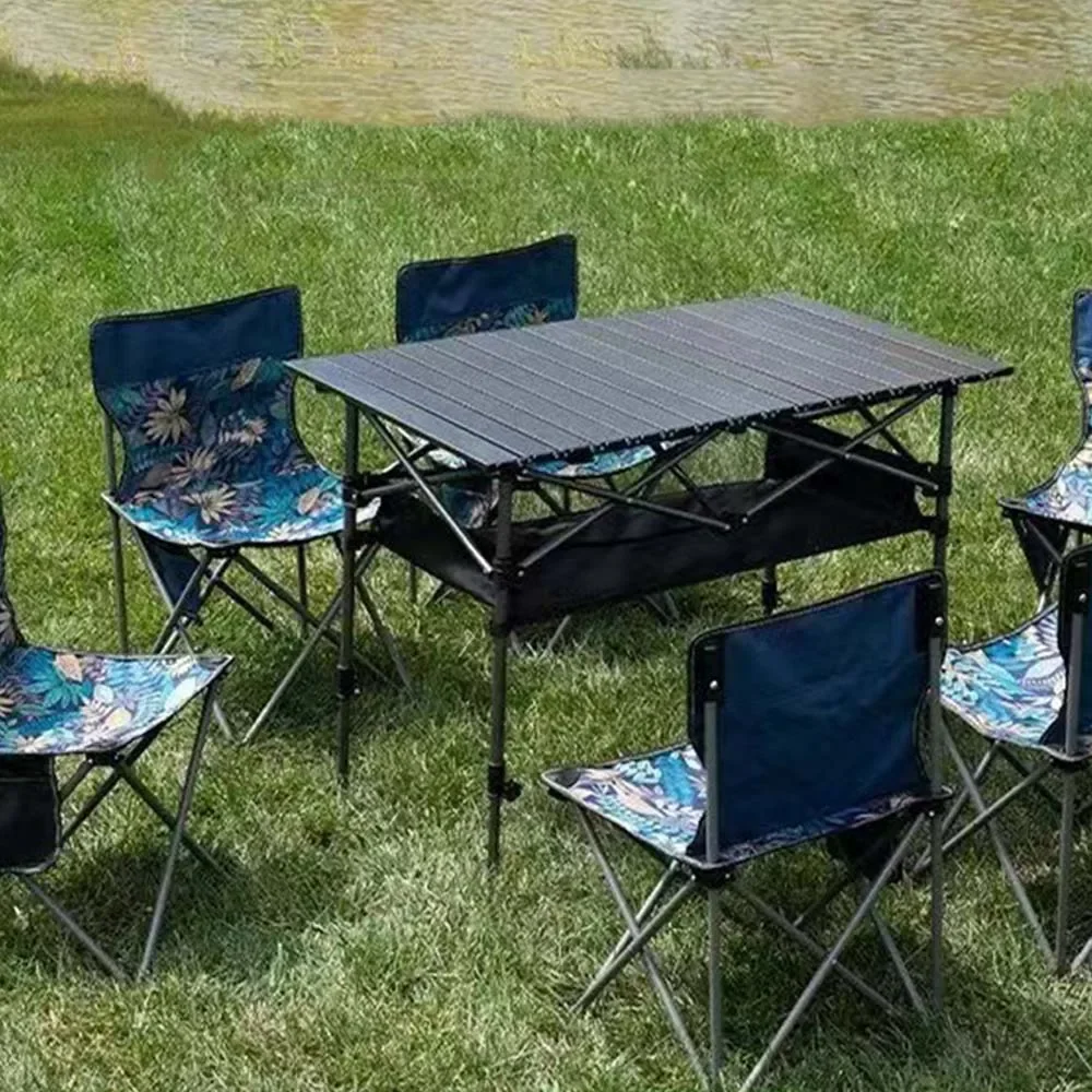 Portable Camping Table, Easy to Install, Outdoor Folding, Long Picnic Table