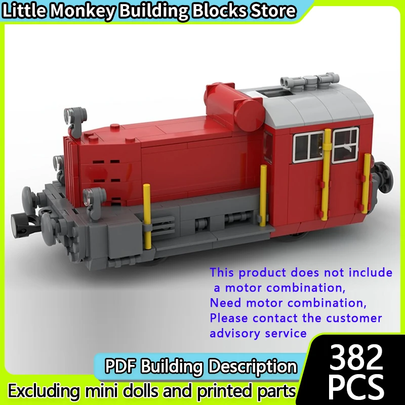시티카 모델 MOC 빌딩 블록 철도 디젤 기관차 모듈형 기술 어린이 휴일 선물 조립 장난감 세트