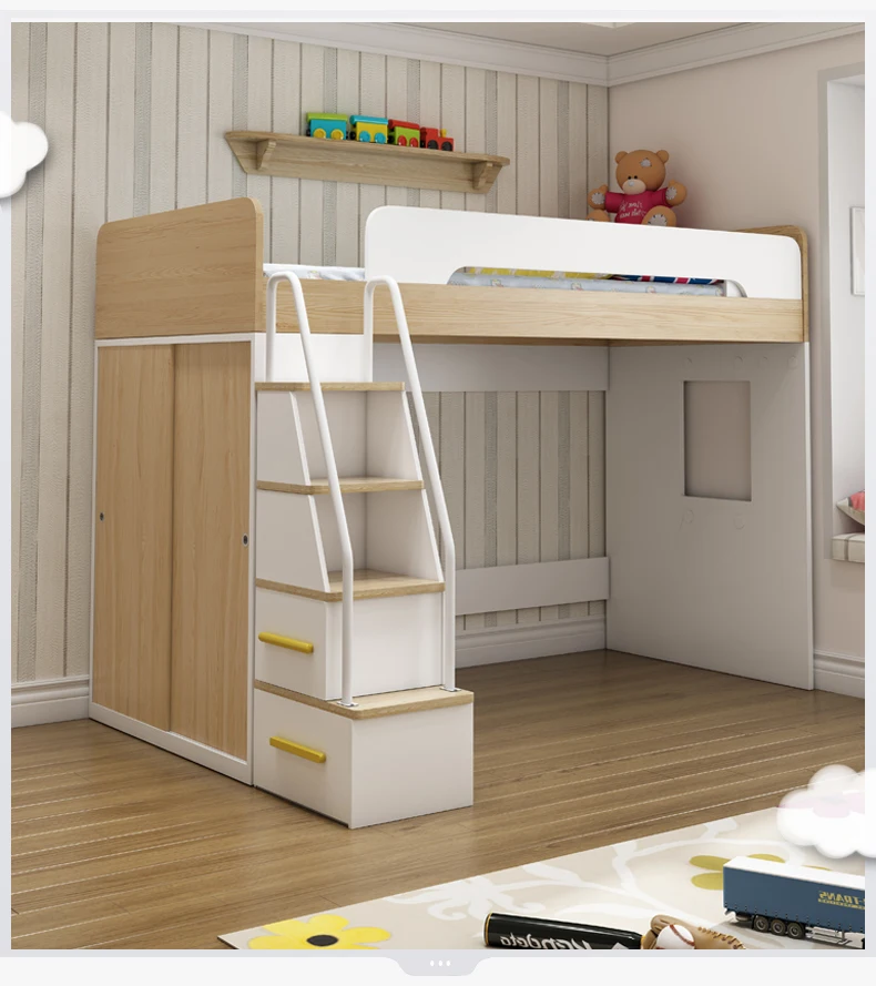 Children's bed ladder cabinet handrails, upper and lower bed accessories, handrails