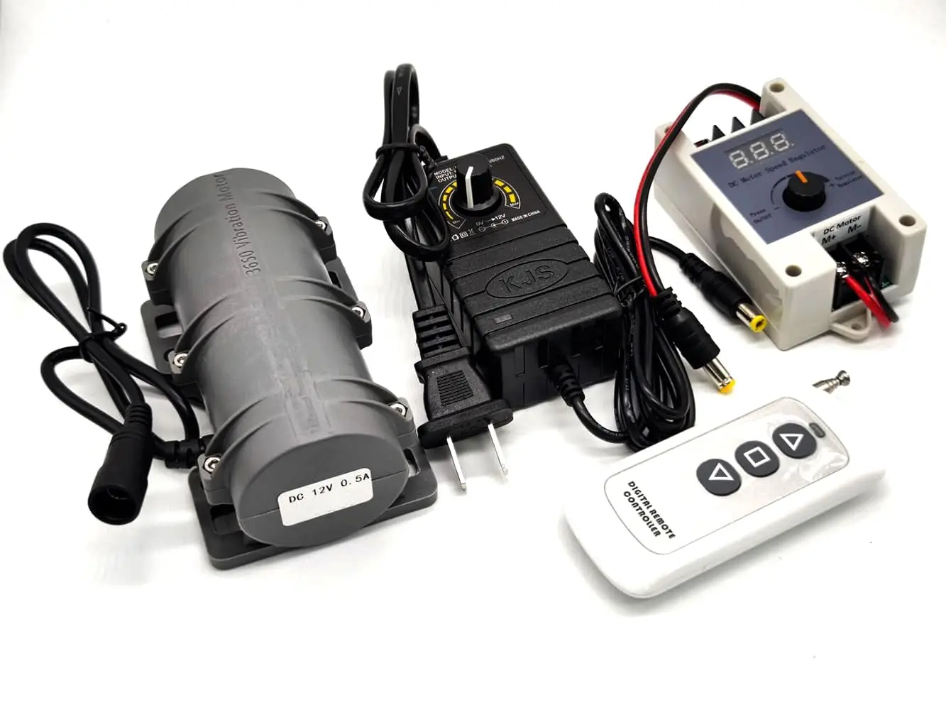 DC 12V Vibration Motor 3800RPM Mini Size Plastic Housing With Power Adapter With Remote Control For Massage Equipment