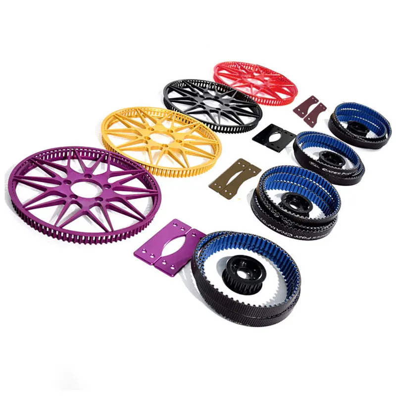 For Light Bee X S Secondary Drive Rear Flat Fork Retrofit Belt Set Kit Secondary Drive Pulley Attachment for Segway X160 X260