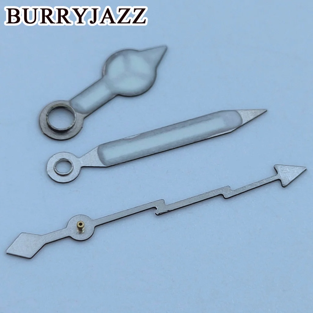 BURRYJAZZ NH35 NH36 NH38 7S26 7S36 4R35 4R36 Watch Hands Black Silver Gold Rose Gold Hands Green Luminous
