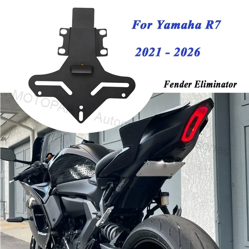 Portatarga Eliminacodino con Luce LED e Indicatori di Direzione per Yamaha YZF R7 2021-2026