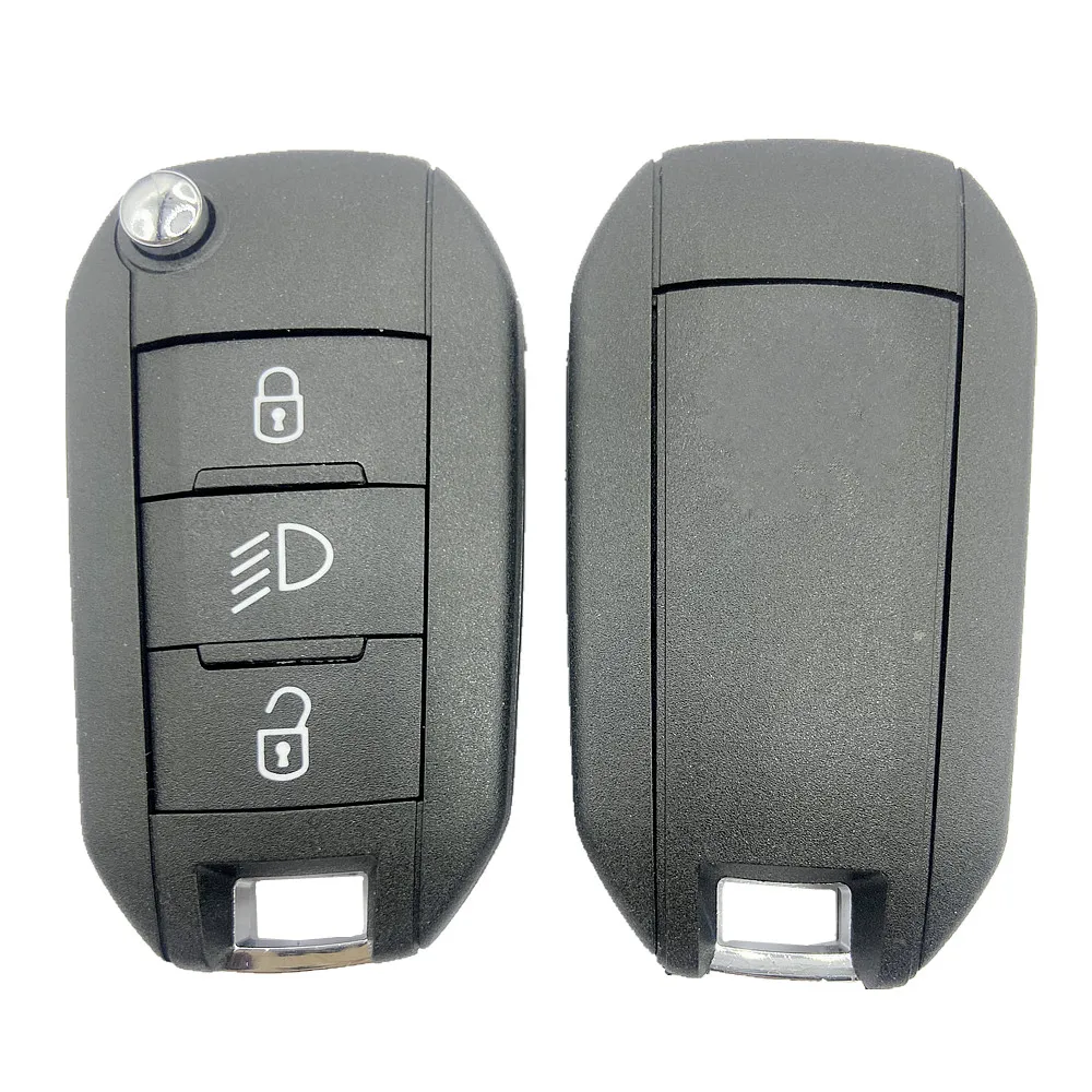 Remote Shell Case Fob Car Key Blank For Peugeot 208 2008 301 308 508 5008 RCZ For Citroen C-Elysee C4-Cactus Headlight Middle