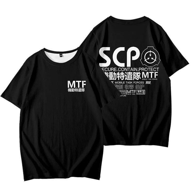 Scp Foundation 3D T Shirt Women Men Summer Fashion O-neck Short Sleeve Funny Tshirt Graphic Tees Streetwear Cosplay Costume