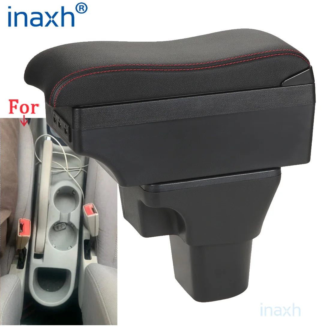 

For Hyundai Accent Armrest Box For Hyundai Accent Verna Car Armrest Storage box Interior parts detail Simple installation