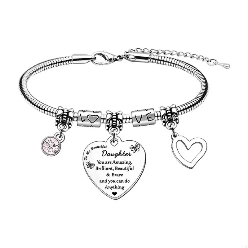  Fashionable Beaded Chain Bracelet Unisex Ti Steel Jewelry Sensitive Skin Friendly Daily Wear Gift