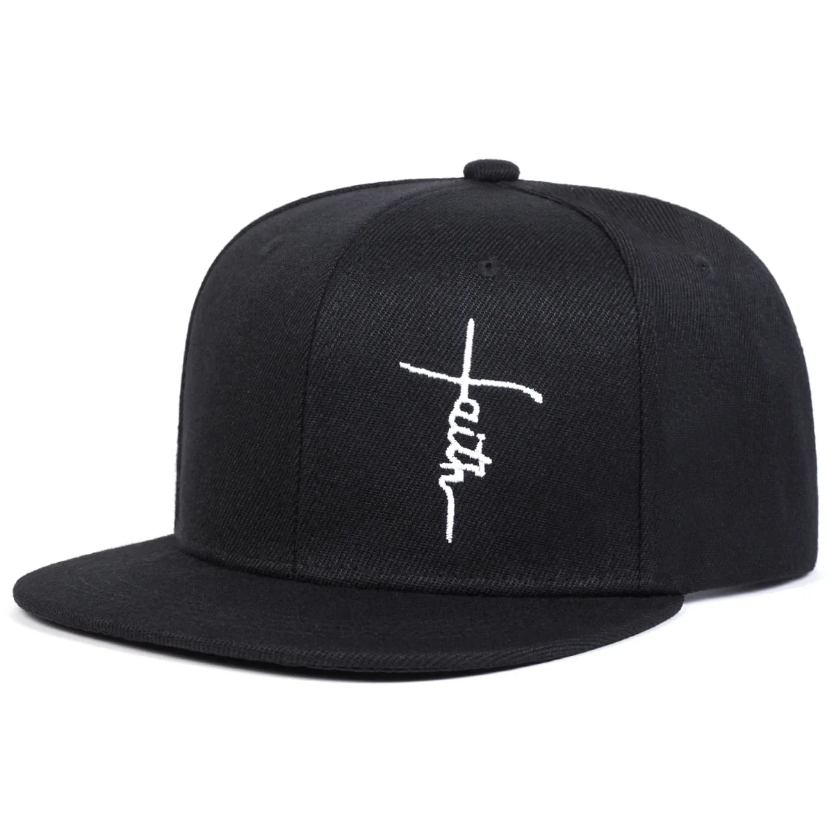 Unisex Faith Letter Cross Embroidery Hip-hop Hats Spring Autumn Outdoor Adjustable Casual Baseball Caps Sunscreen Hat Sports Cap