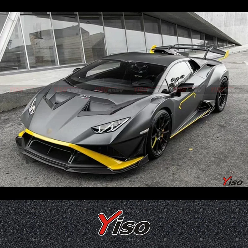 Peças Automotivas de Fibra de Carbono Seca Runde para Lamborghini Sto Upgrade V Style Body Kit: Lip Dianteiro, Capô, Para-lama,