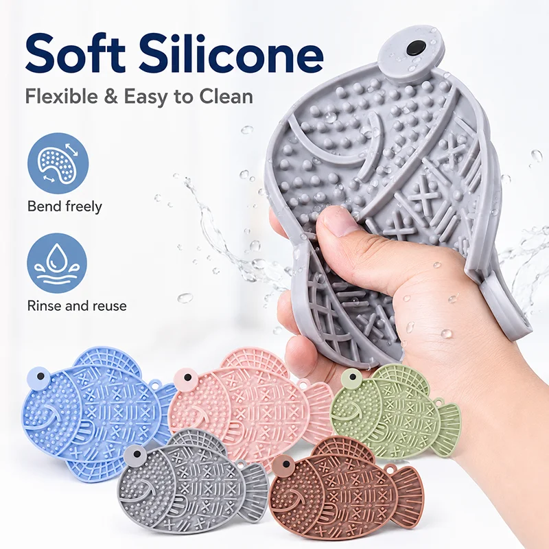 Alfombrilla de silicona para lamer con ventosas para perros y gatos - imagen 2
