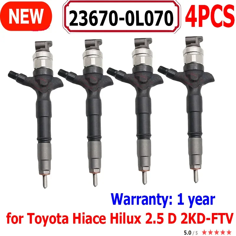 23670-0L070 Common Rail Injector 236700L070 Genuine Auto Nozzle 23670 0L070 For Toyota Hiace Hilux 2.5 D 2KD-FTV