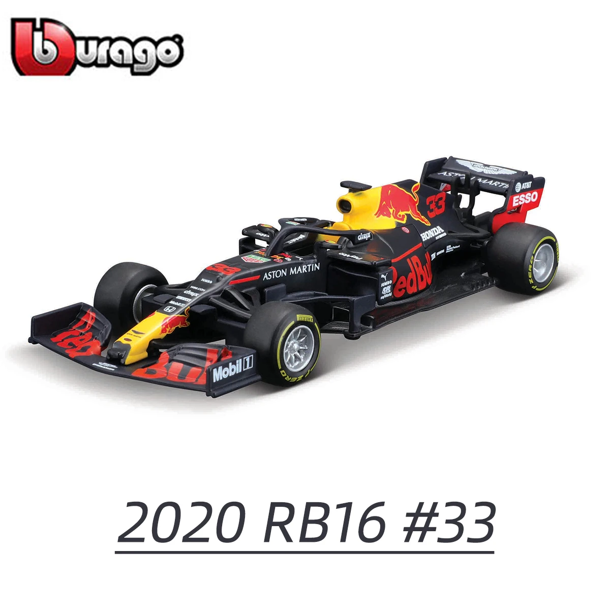 Bburago 1:43 2020 RB16B RB16 RB15 RB14 #11 #33 #3 F1 wyścigi formuła samochód statyczna symulacja Diecast Model samochodu stopu