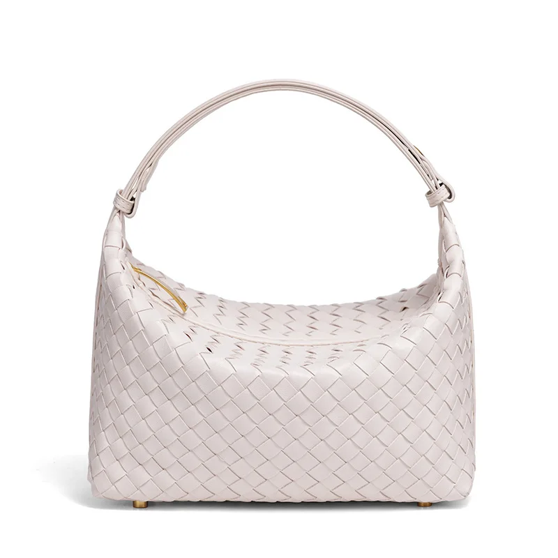 Beliebte Handgewebte Damenhandtasche, Lässige Modische Schulter-Lunchbox-Tasche, Unterarm-Handtasche für Damen – Detail 22