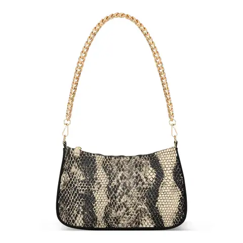 Women's Shoulder Bag New Trend All-match Shoulder Bag Snake skin printing Chain Handbag Female Fashion Texture Mobile phone bag