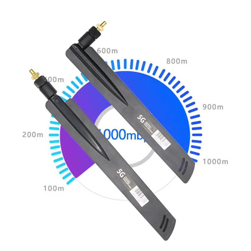 Antena enrutadora de banda completa, enrutador con señal de 600 ~ 6000Mhz, 5G, LTE, 3G, GSM, Omni, wi-fi, antena de látigo aérea con TS9, SMA, Wih, alta ganancia, 15dbi, 1 piezas