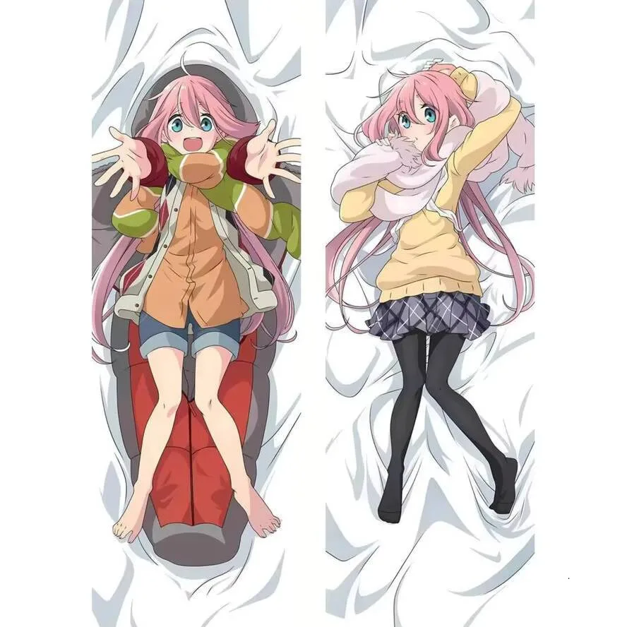 

Nadeshiko Kagamihara Laid-Back Body Pillow Case Cover Camp Dakimakura Waifu 2-Side Print Anime Cushion Otaku