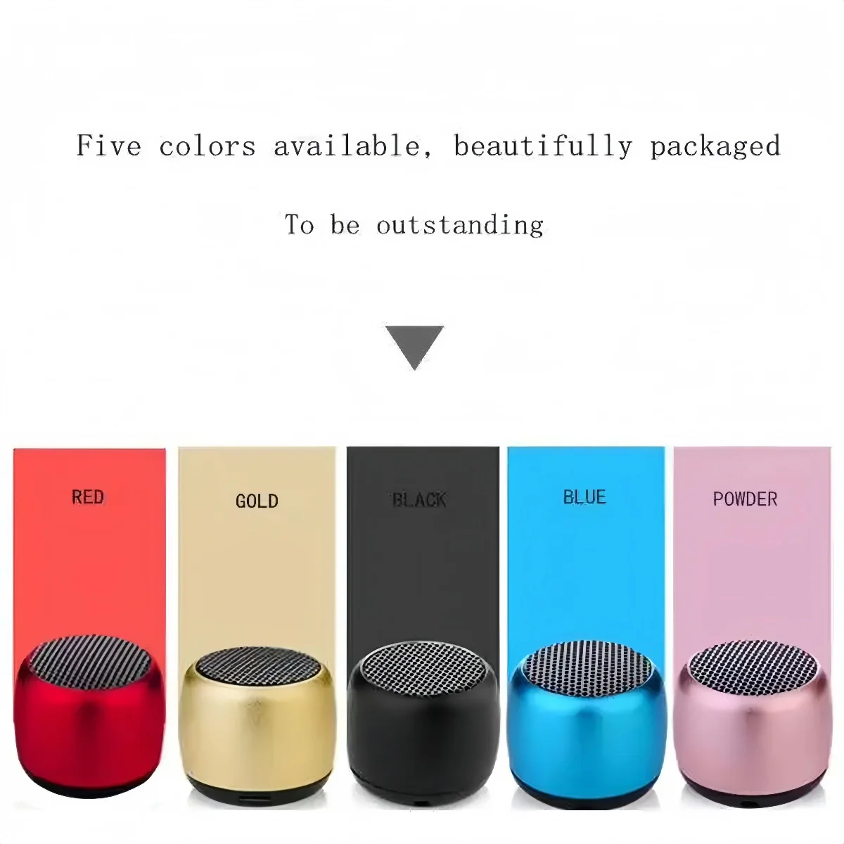 

Мини Bluetooth-совместимый динамик, беспроводной бас, мини-размер, маленький милый ремешок, уличный домашний музыкальный стереофонический аудиоплеер