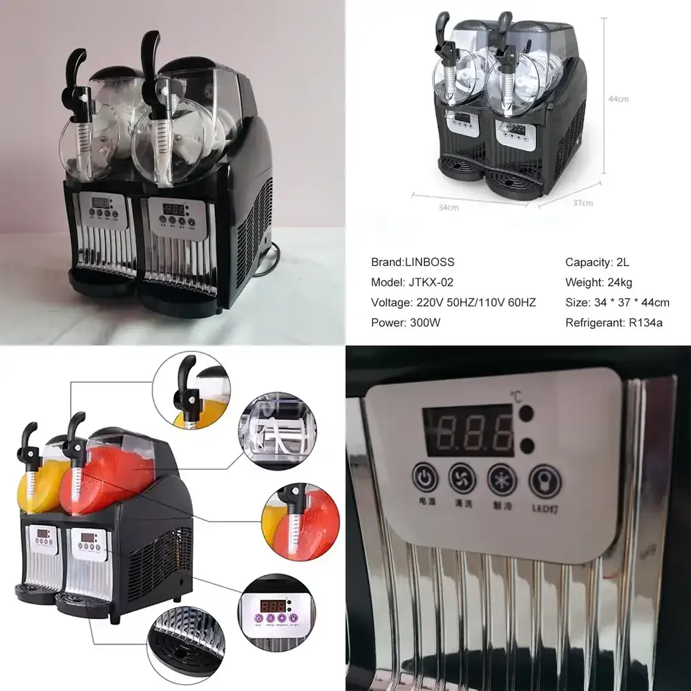 

12.5 Hot sell Slush machine 2L Ice Slusher 300W Snow melting machine Smoothies Commercial Smoothie Snow melting