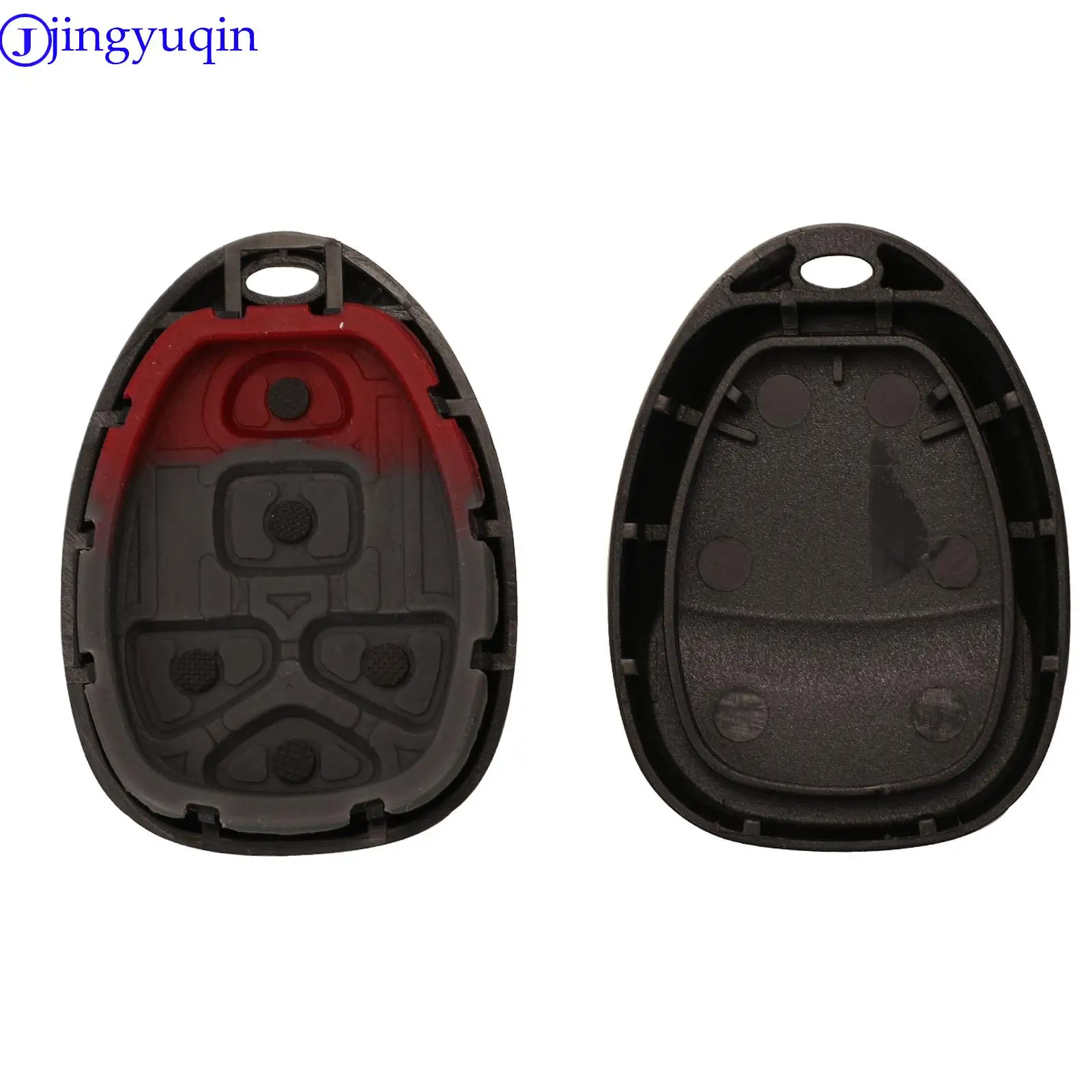 Jingyuqin Fernbedienung Auto Schlüssel Shell Cover Fall Styling Fob Blank Für G-M Pontiac Buick Keyless Entry Fall 5 Tasten Gummi pad