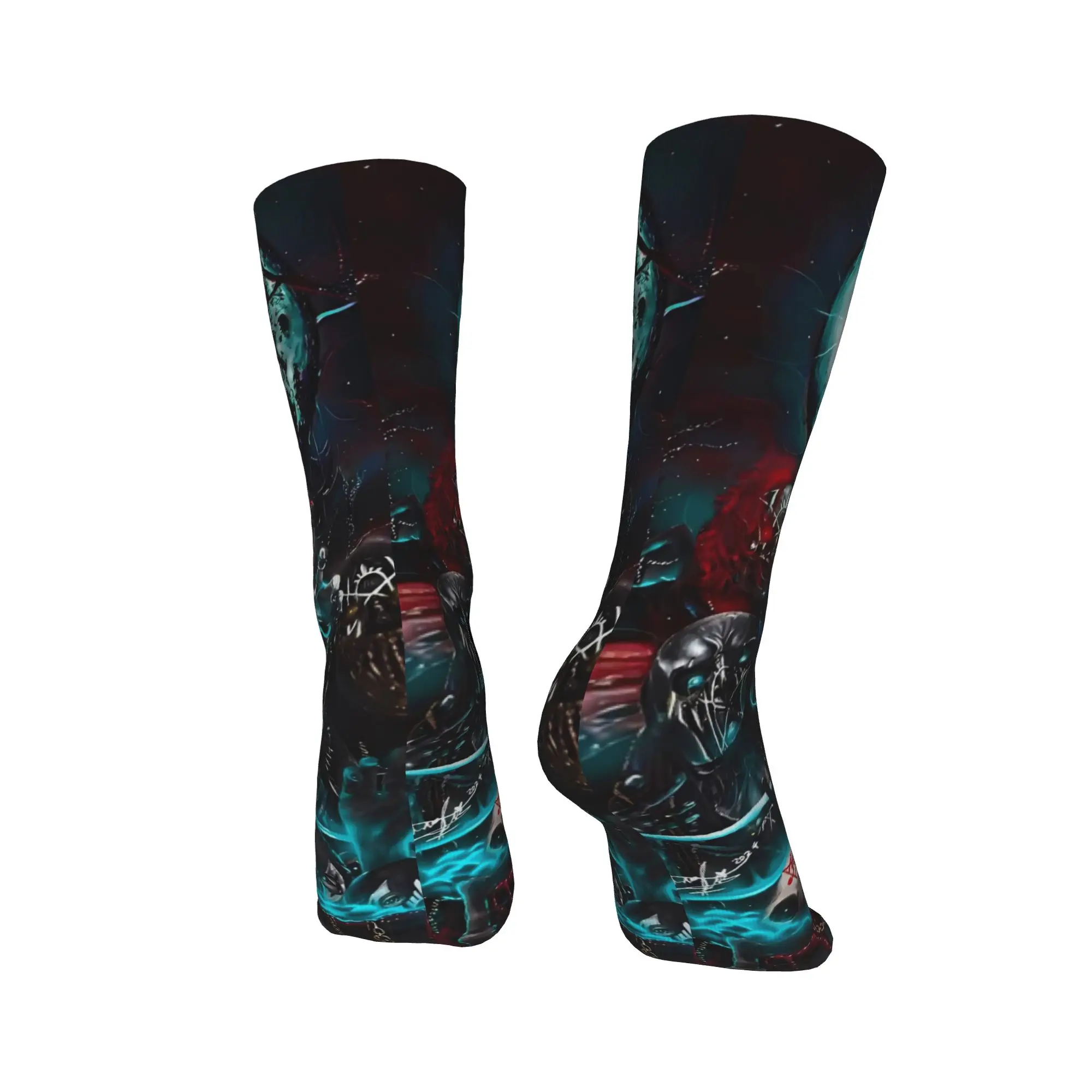 متعة النوم جولة روك باند جوارب To-ken الرسم الجوارب الأنيقة الشتاء المضادة للعرق الجوارب الرجال تشغيل الجوارب الرياضية جودة