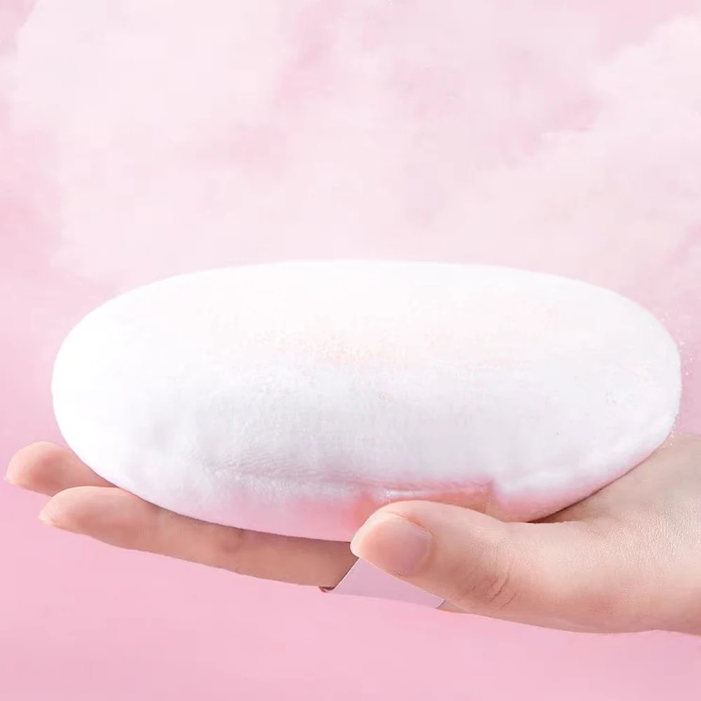 Esponja de Maquillaje de Terciopelo, Suave, para Polvo, Herramienta de Belleza, Esponja Cosmética Extra Grande para Base, Aplicador de Polvo Seco de Gran Tamaño