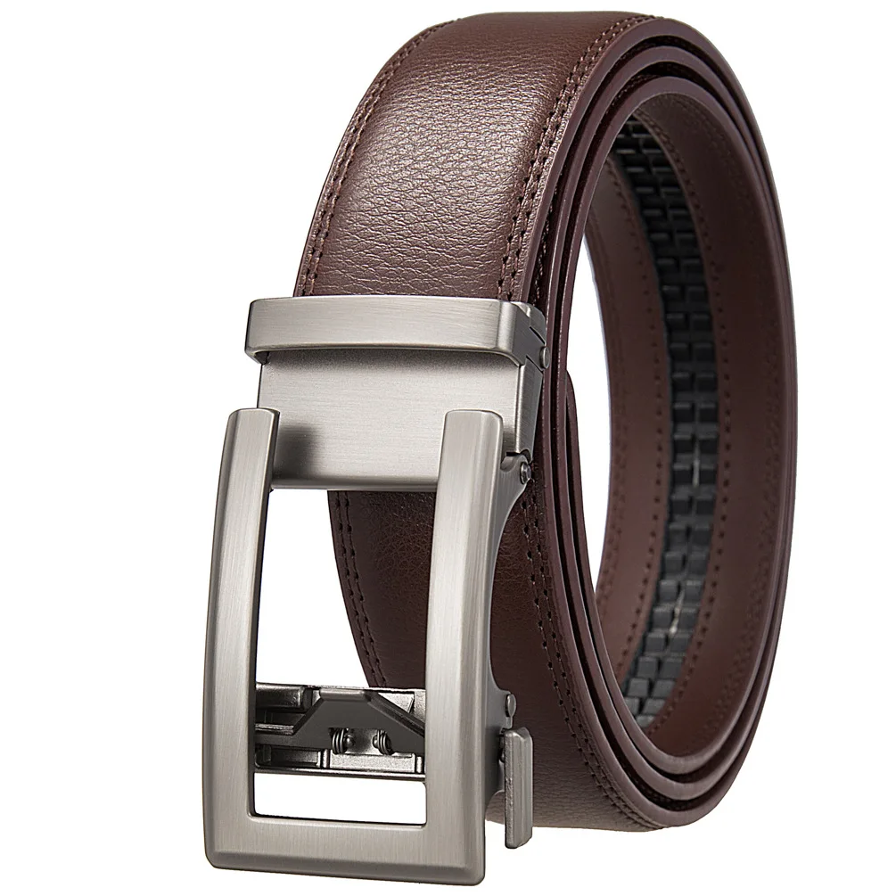 Business Gürtel für Männer Echtes Leder Automatische Männer Gürtel Luxus Hüftgurt Designer Gürtel Männlich Hohe Qualität Fashion Formal – Detail 9