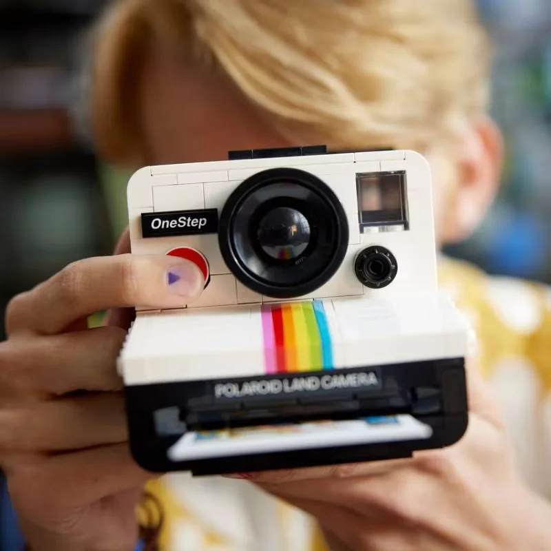 2025 جديد 21345 أفكار الإبداعية بولارويد OneStep SX-70 نموذج كاميرا اللبنات الطوب البناء للأطفال الهدايا