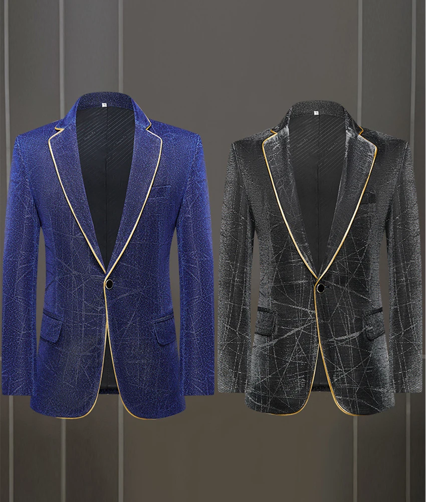

High Quality suit coat for formal wear, stage soloist singer performance outfit Celebrity Gowns Special Occasion Gowns