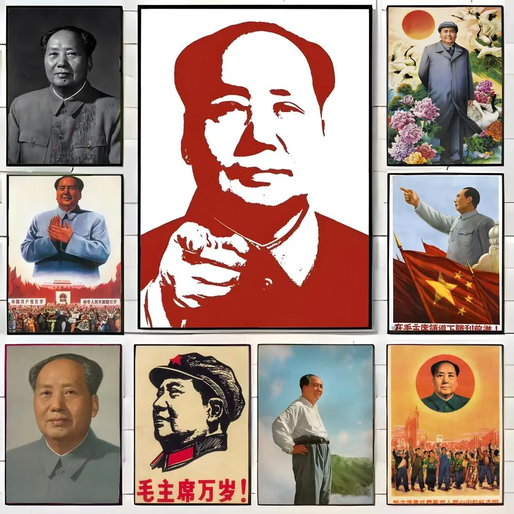 Great Leader M-Mao Zedong Poster Wall Art Print Decorative Mural Home Decor Gift Unframed