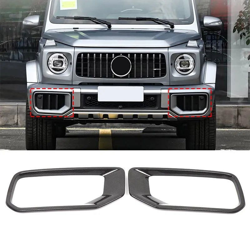 

Для Mercedes Benz G-Class W465 G63 2025 + настоящий передний бампер из углеродного волокна, боковой воздухозаборник, декоративная рамка, автомобильные аксессуары