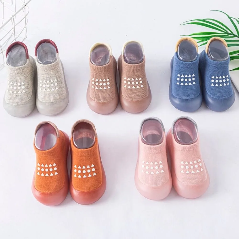 Sneakers Rubber Sole Non-slip Kids Socks Shoes Baby Shoes Floor Socks Super Warm Newborn Indoor Shoes