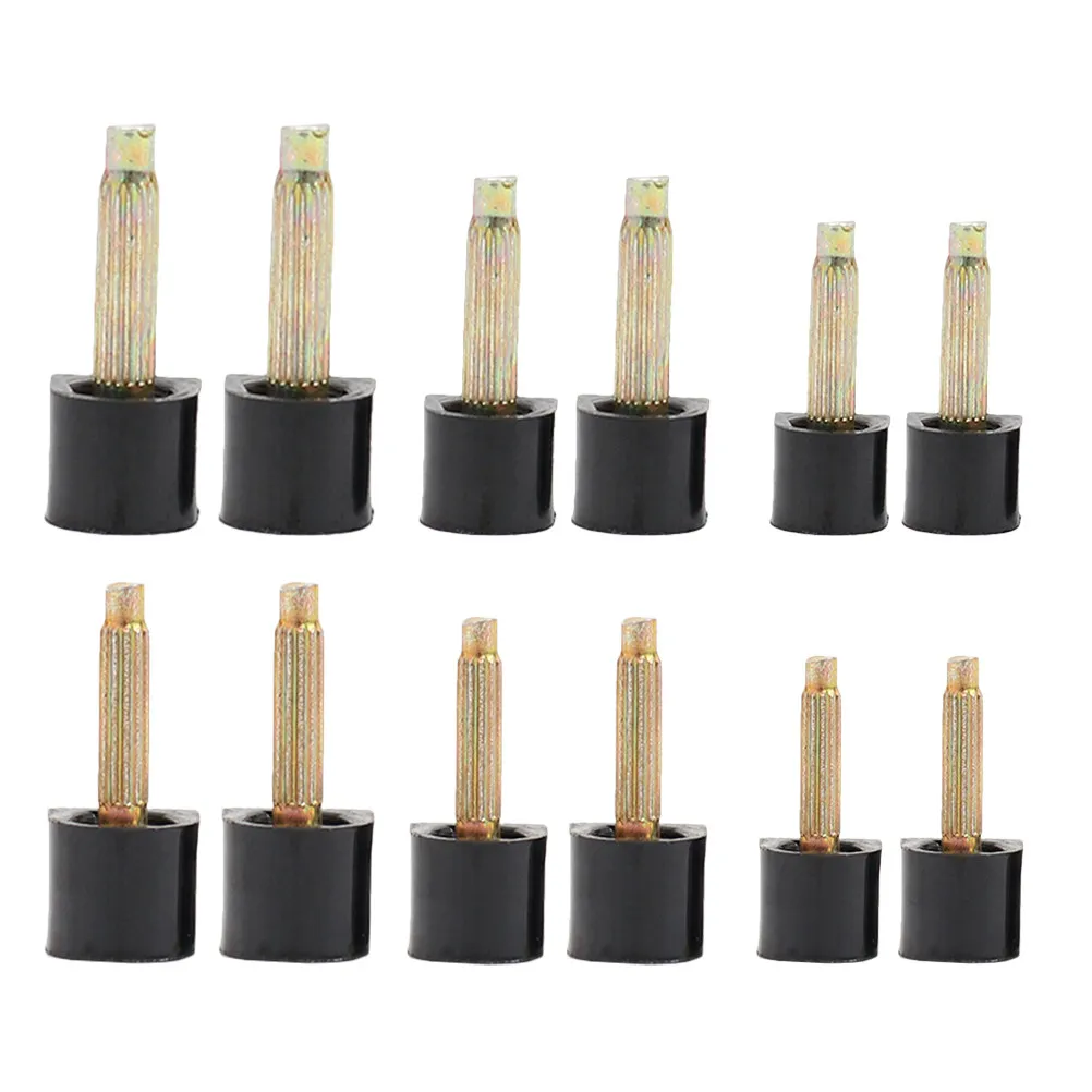 6Pairs High Heel Tip Protectors Tpu Non-Slip Wear-Resistant Heel Spike Replacement for Quiet Walking Dance Stability Black
