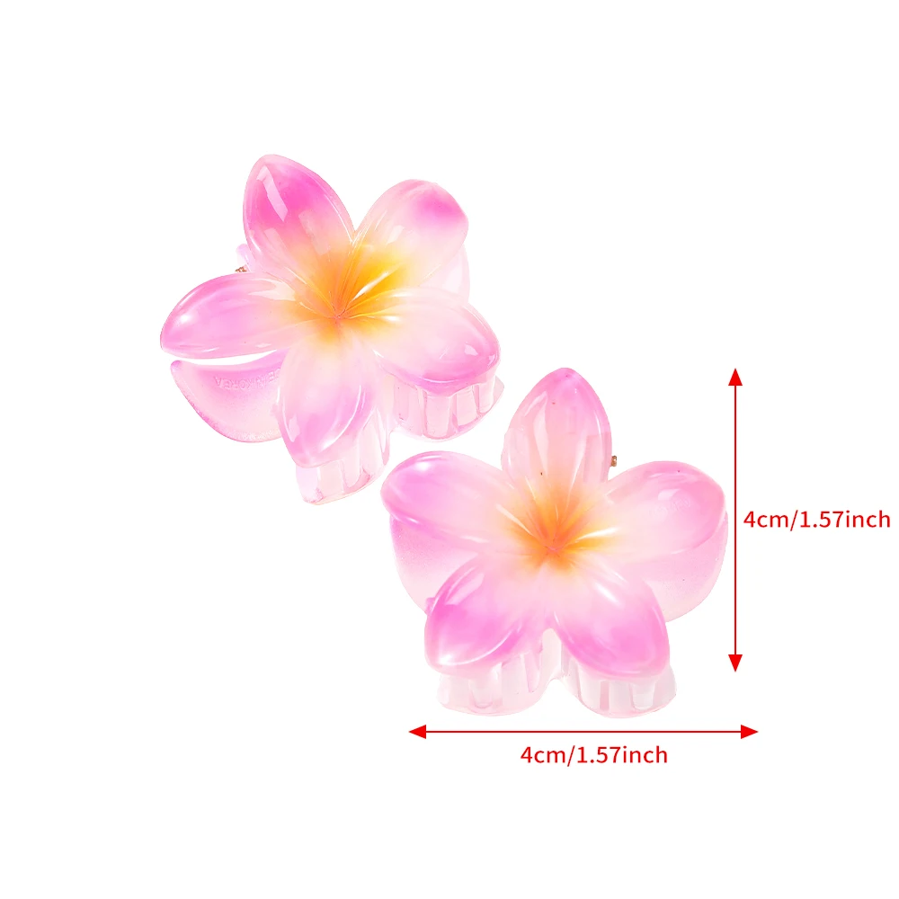 2 개/대 여자를위한 꽃 머리 핀 발톱 한국어 머리핀 머리 발톱 헤어 클립 여자 달콤한 헤어 액세서리 작은 크기 머리 발톱