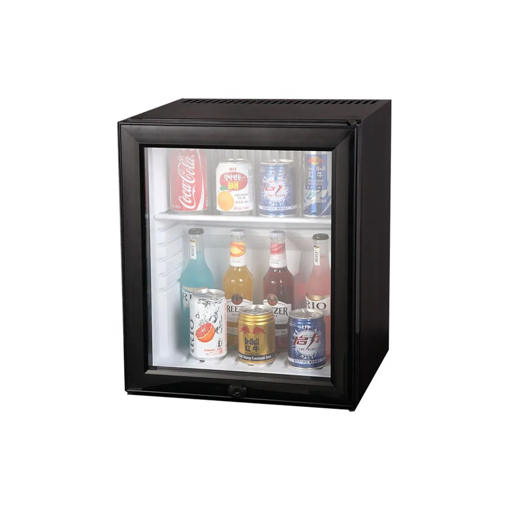 

SuokangBest Quality 30L Glass Door Air Cooling Portable Noise Free Small Refrigerator Mini Bar Room Fridge For Bedroom
