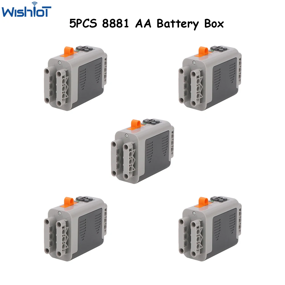 5PC Technical Parts 8881 AA Battery Box Compatible with legoeds Building Blocks MOC Power Functions Car Train Motor Modification