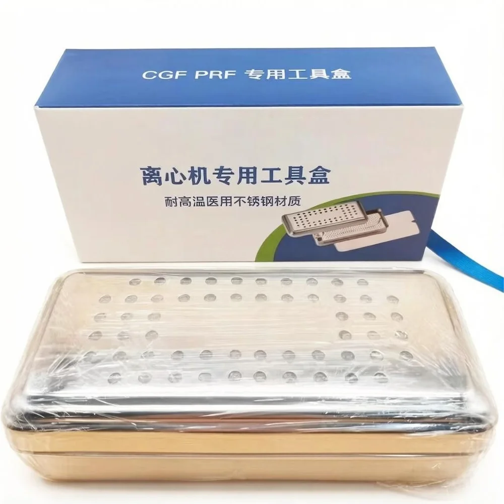 Kit de Caja Dental PRF CGF, Placa Quirúrgica de Acero Inoxidable para Preparación de Membrana Ósea, Accesorio para Cirugía de Implantes, Material Dental