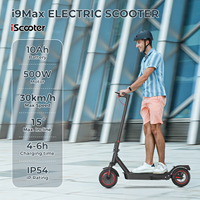 iScooter i9Max Foldable Adult Electric Scooter E-Scooter 30 KM/H Electric Kick Scooter 500W Skateboards 42V 10Ah Kickboard