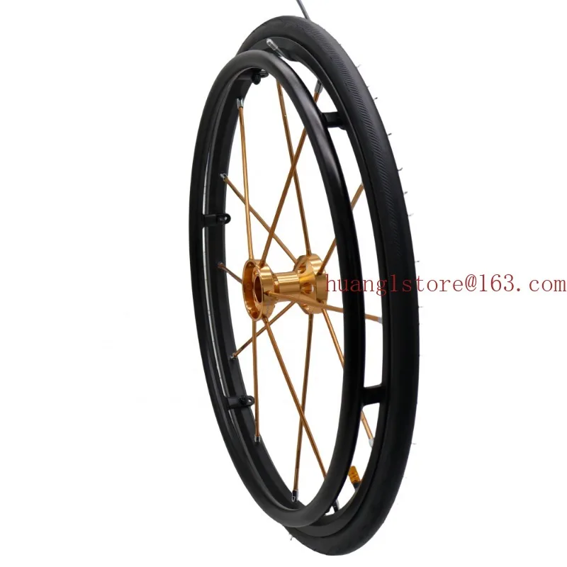 Aluminum 24inch Rear Wheel Wheelchair Accessories Parts for Manual Sports Wheelchair