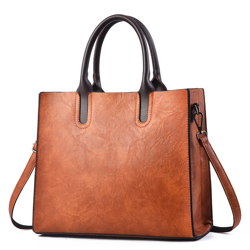 Large Capacity Leather Casual Tote Women Bags High Quality Women's Handbags Shoulder Crossbody Bag Messenger Bags