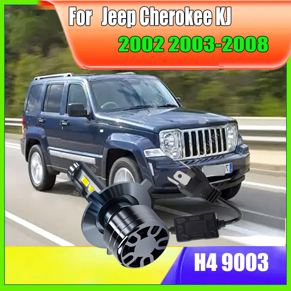 H4 HB2 472 Headlight Bulb Dipped Main Beam Halogen Upgrade Replacement For Jeep Cherokee KJ 2002 2003 2004 2005 2006 2007 2008
