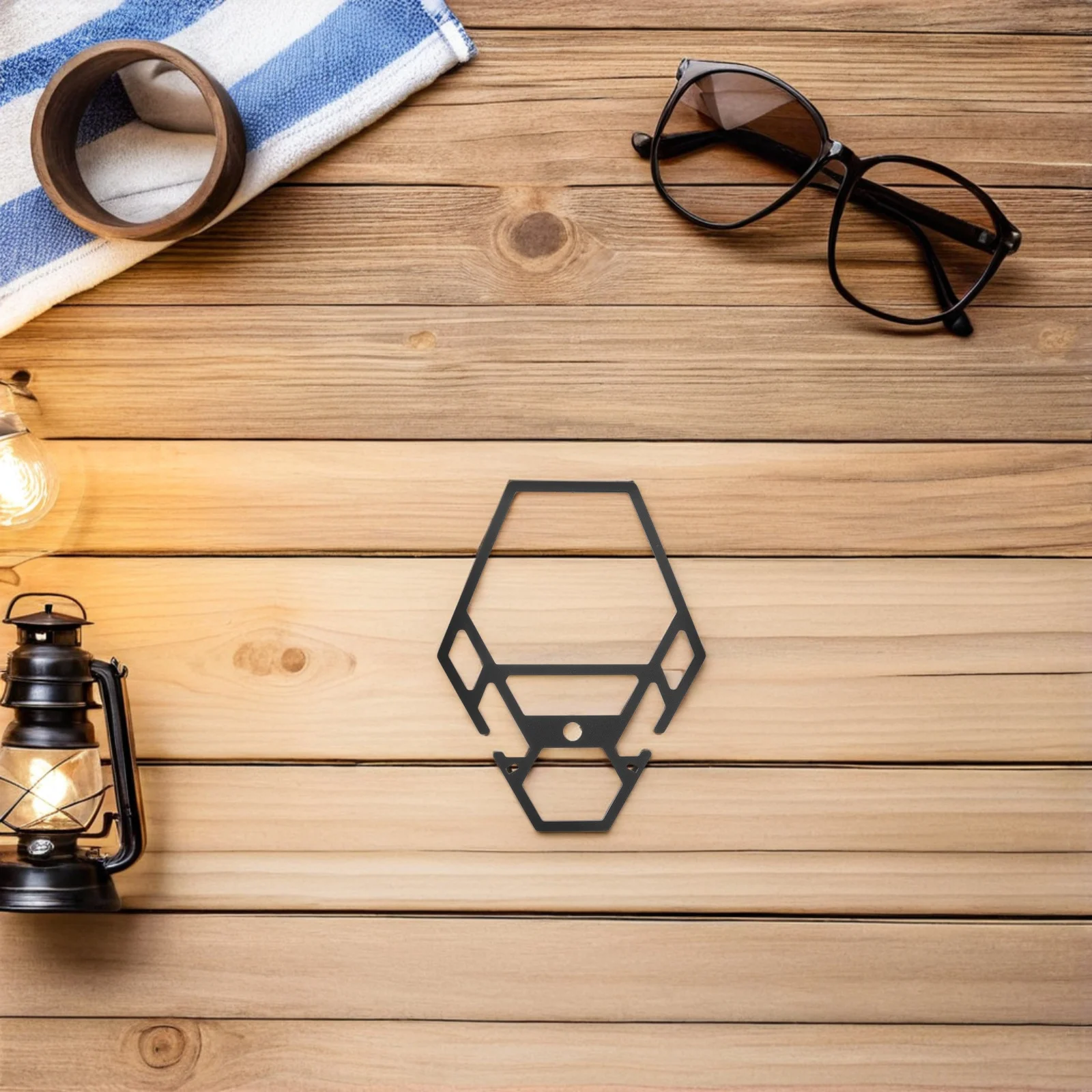 

Storage Outdoor Camping Tableware Stand Travel Accessories Steel Silverware Holder