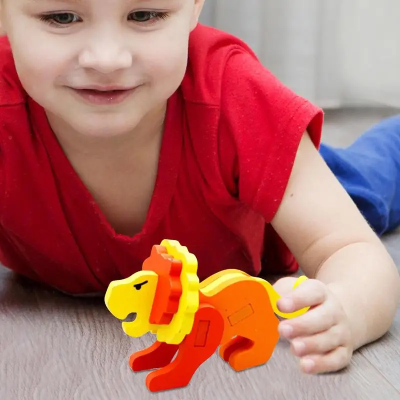 

Мультяшные блоки с животными, 3D головоломки, вечерние сувениры, миниатюрные блоки с животными, изысканные строительные кирпичи, игрушечные животные для