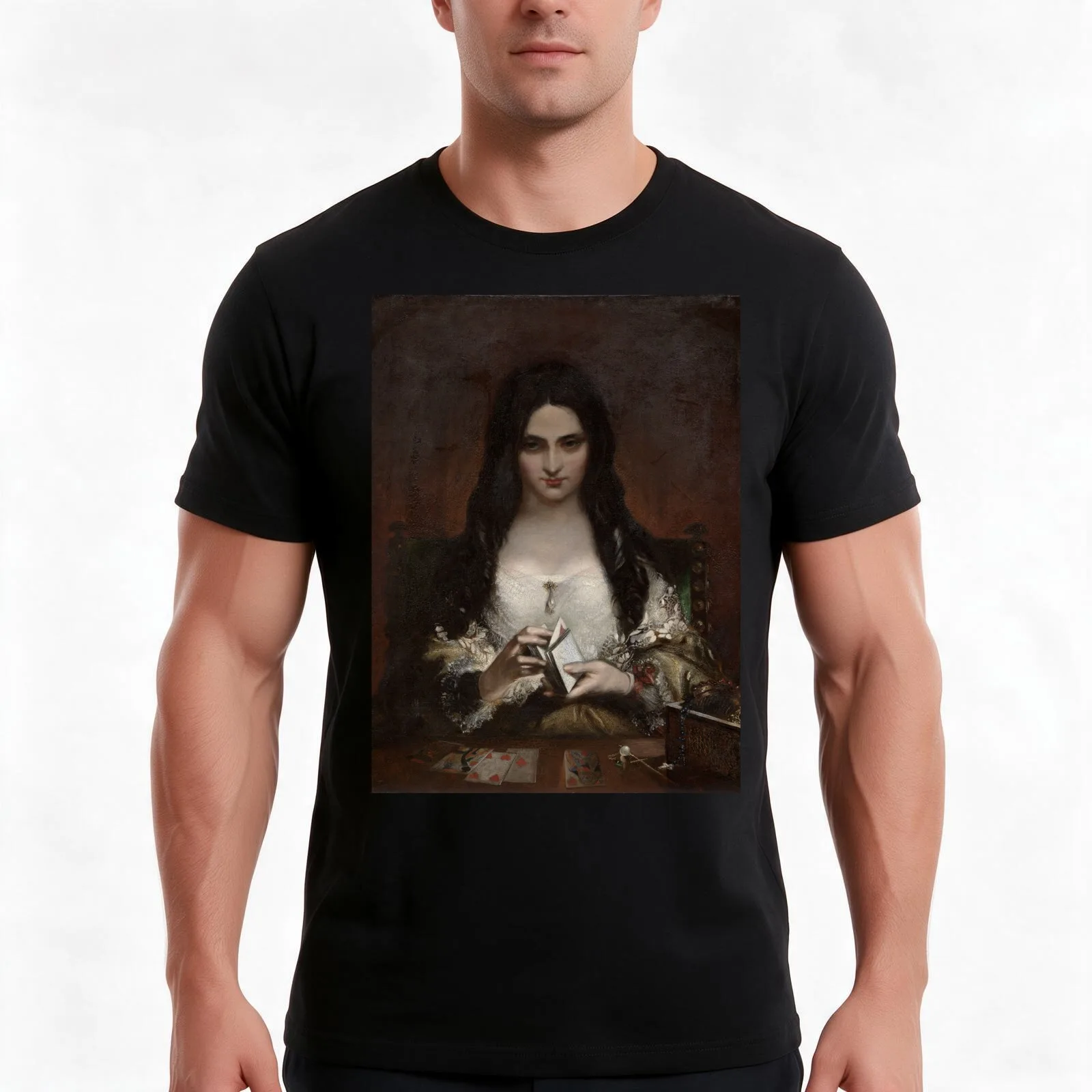 The Wish by Theodor von Holst T-Shirt, Summer Casual Cotton Tee, Oversized Streetwear Tops, Vintage Graphic Print, 100% Cotton