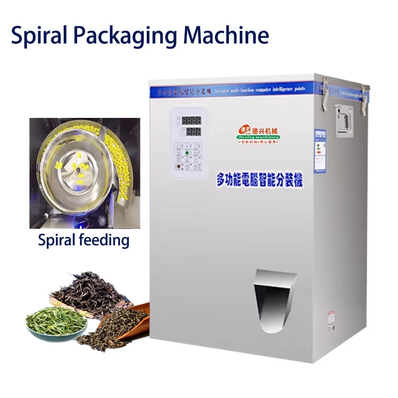 10-100g Spiral Discharge Version Filling Machine Food Automatic Racking Machine Large Granular Materials Packing Machine