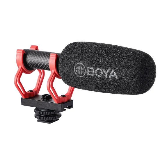 

BOYA BY-BM2040 Professional Recording Plug and Play Mics for Smartphone DSLR Cameras PC 3.5mm Super Cardioid Shotgun Microphone